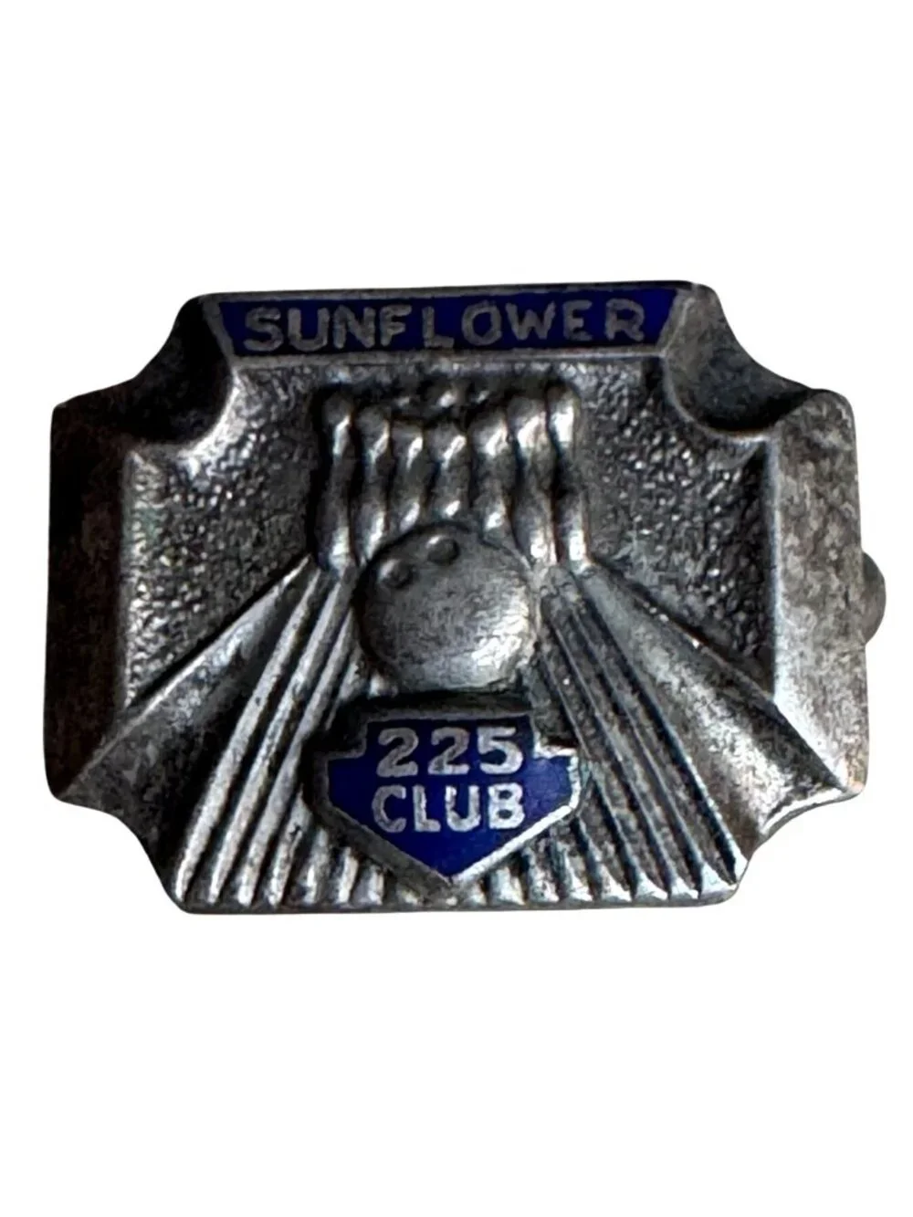 Vintage Texas Sunflower 225 Club Bowling Pin Lapel Pin